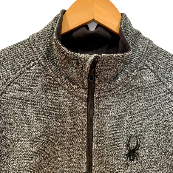 Spyder Men's Outbound 1/2 Zip Gray Pull Over Jacket / Sweater sz L - Picture 3 of 15